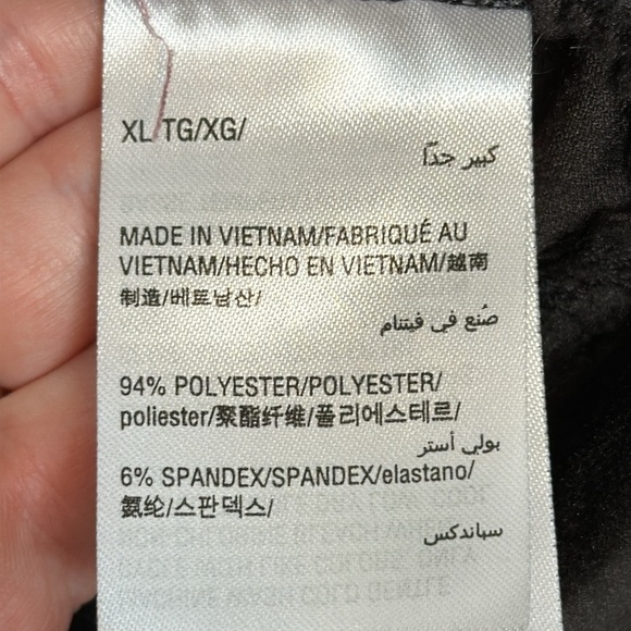 Ideology Women's Black Oversized Velour Hooded Pullover Size Large - Picture 7 of 8